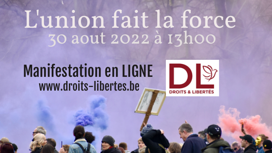 Vidéo sur la manifestation DL en ligne du 30 août 2022